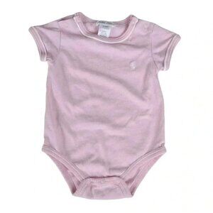 Ralph Lauren Pink Onesie Short Sleeve Size 3-6M